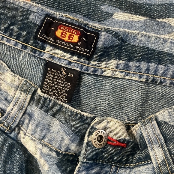 Vintage blue camo baggy jeans - Picture 4 of 5